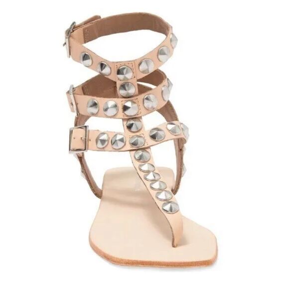 Jeffrey Campbell Chandelier Studded T-Bar Sandals - Picture 4 of 10
